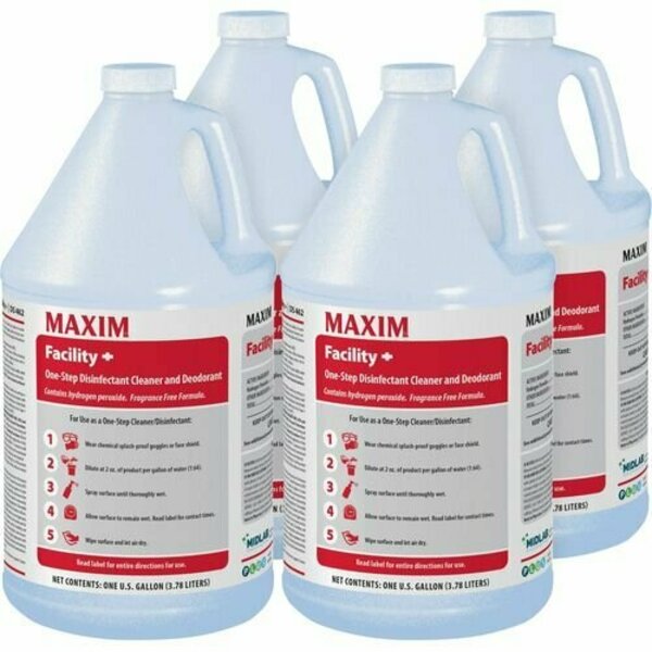 Midlab Cleaner and Deodorant, Germicidal, 1 Gallon, Clear, 4PK MLB04620041